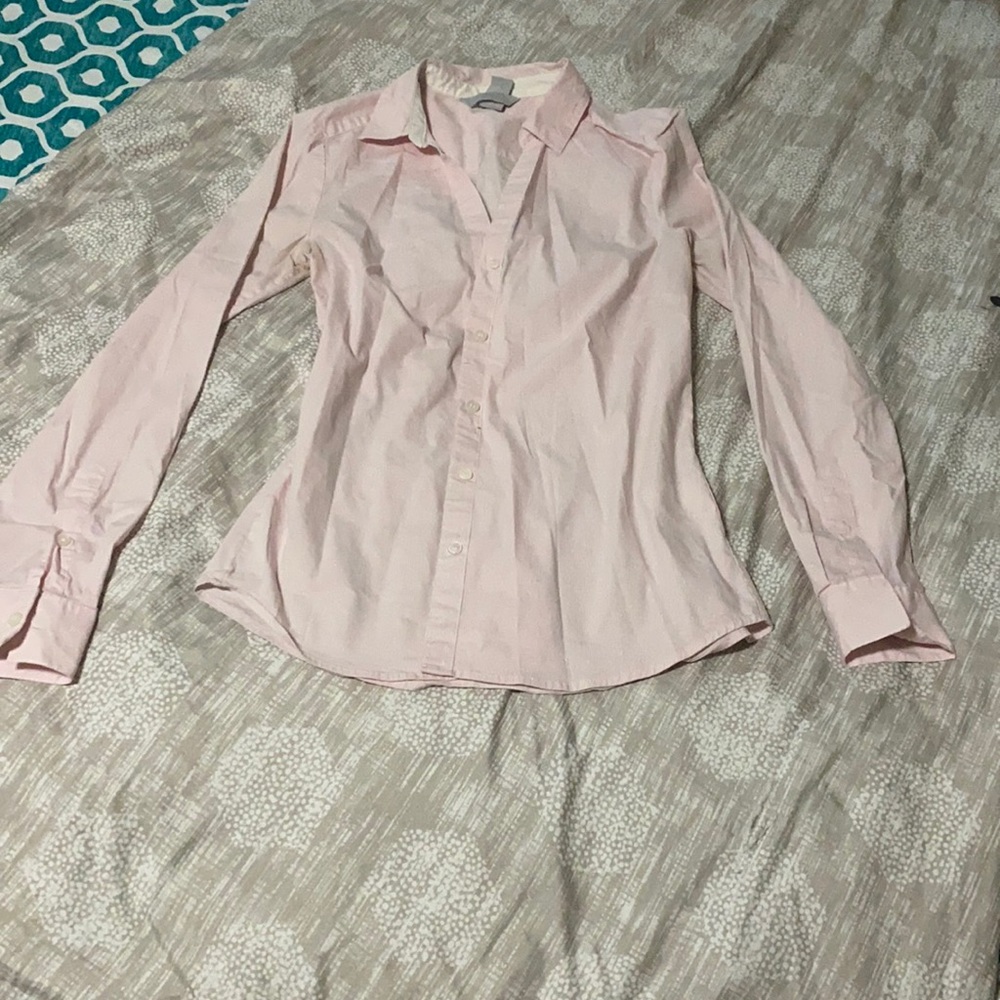 Light pink long sleeve button up
